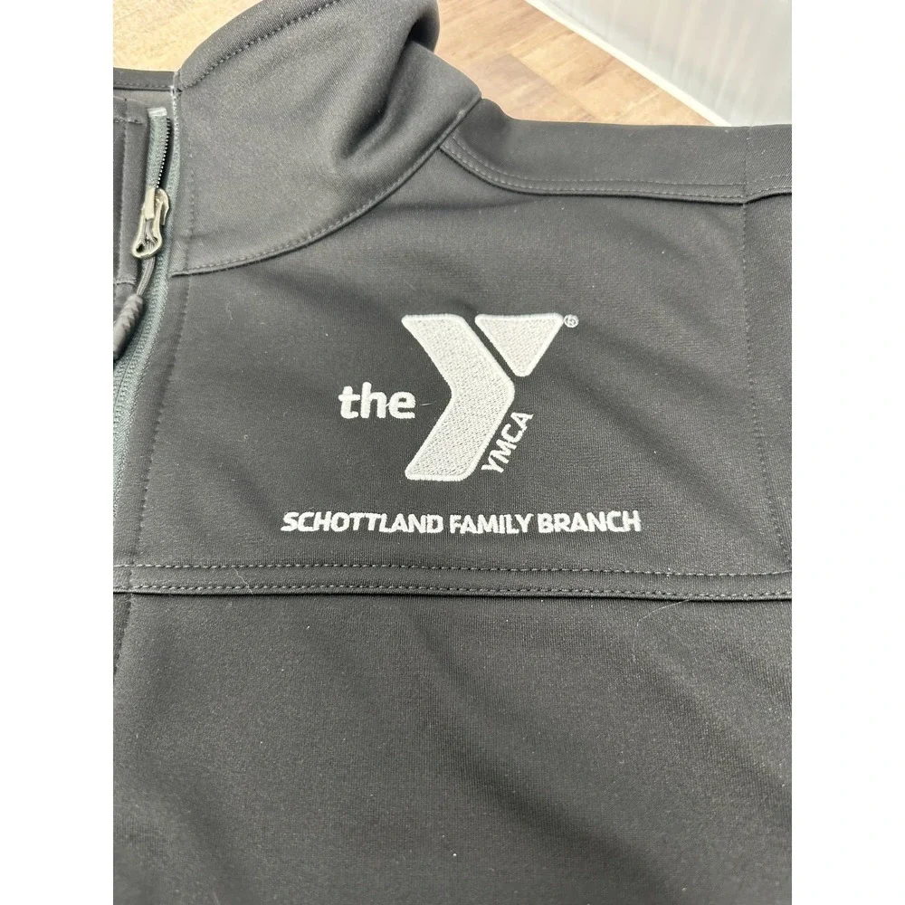 NWT The North Face Ridgewall Vest Mens Large Black YMCA Logo‎ Outdoors Hiking